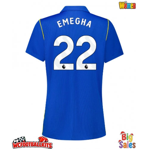 Chelsea Emmanuel Emegha #22 Replica Home Stadium Shirt for Women 2026-27 Short Sleeve